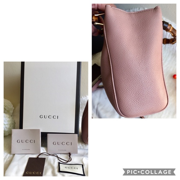 Gucci Bamboo Shopper In Old Rose - Picture 8 of 8